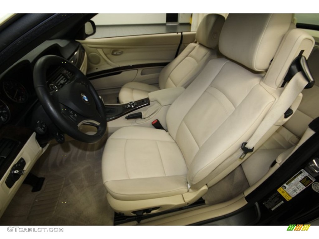 2010 3 Series 328i Convertible - Black Sapphire Metallic / Cream Beige photo #14
