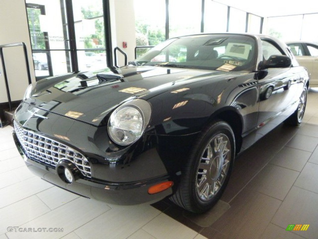 Evening Black 2002 Ford Thunderbird Neiman Marcus Edition Exterior Photo #83050689