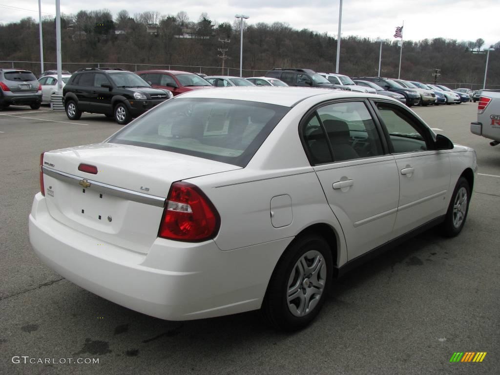 2006 Malibu LS Sedan - White / Cashmere Beige photo #5