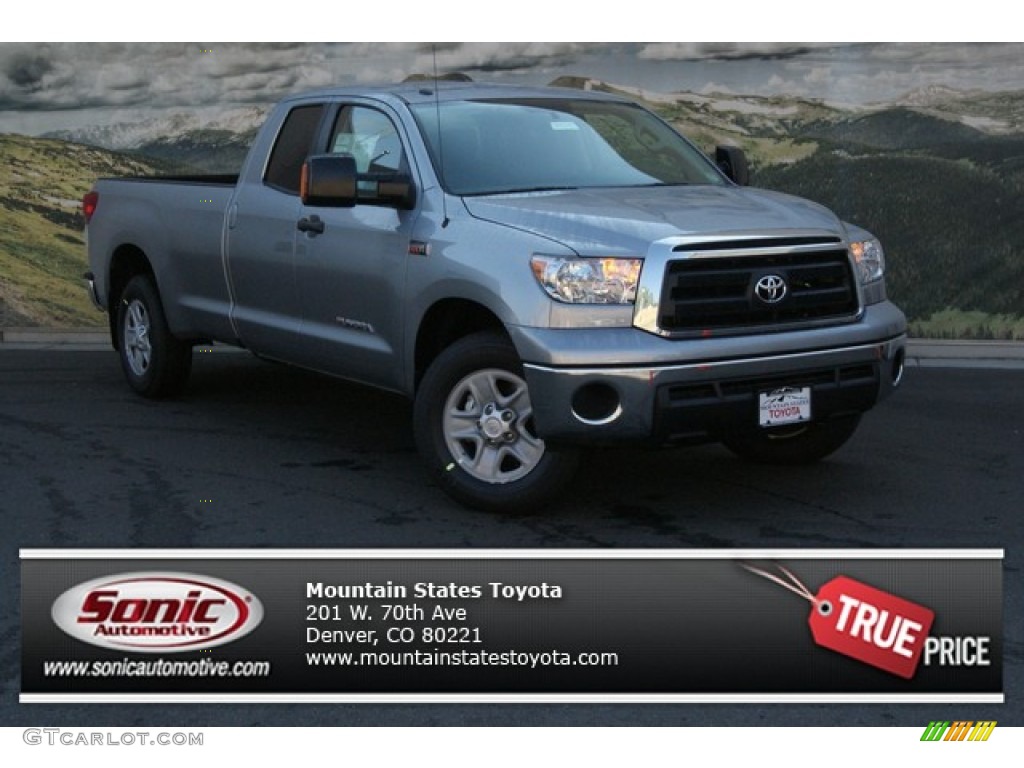 2013 Tundra Double Cab 4x4 - Silver Sky Metallic / Black photo #1