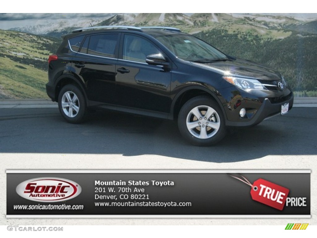 2013 RAV4 XLE AWD - Black / Beige photo #1