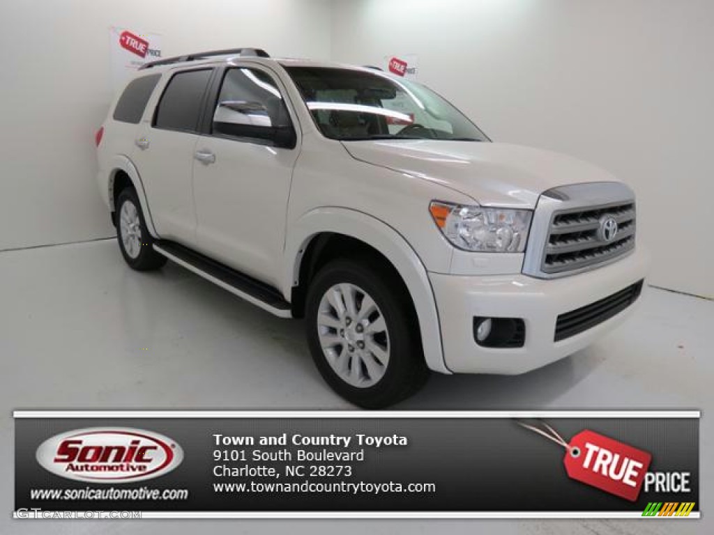 Blizzard White Pearl Toyota Sequoia