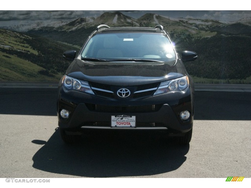 2013 RAV4 XLE AWD - Black / Beige photo #3