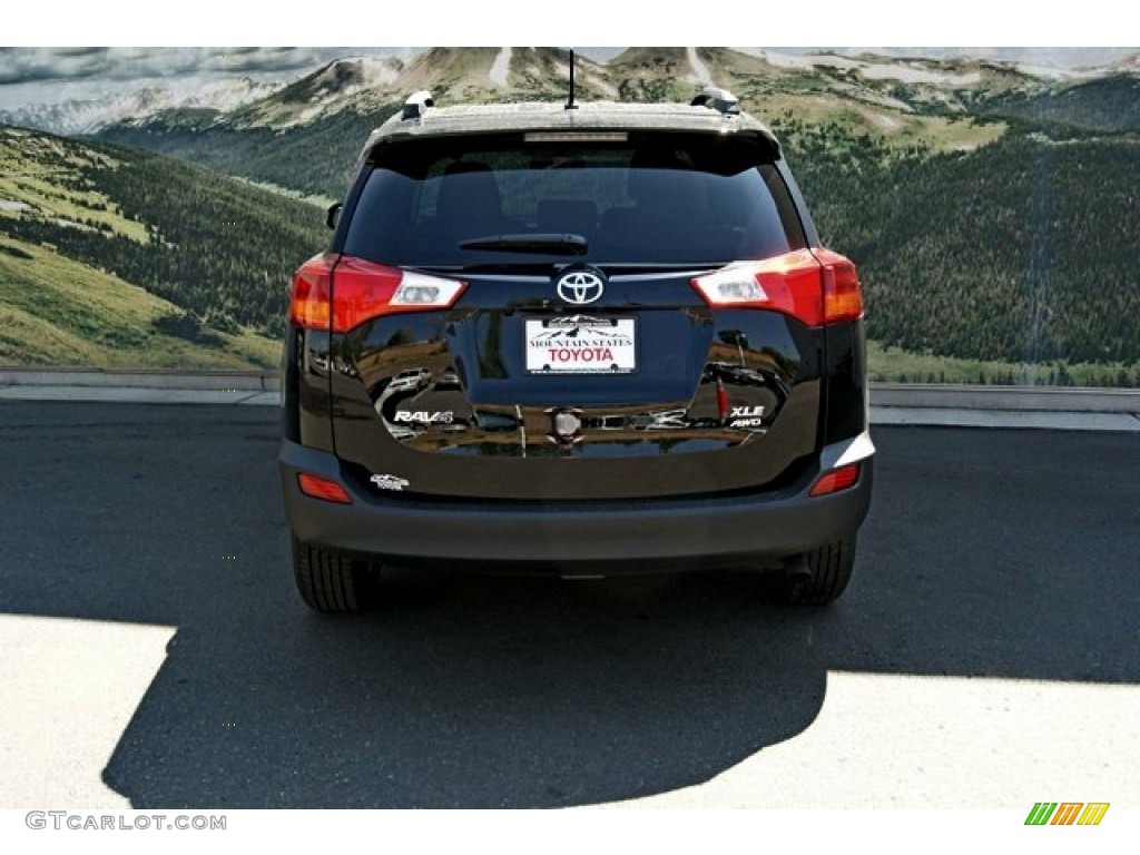 2013 RAV4 XLE AWD - Black / Beige photo #4