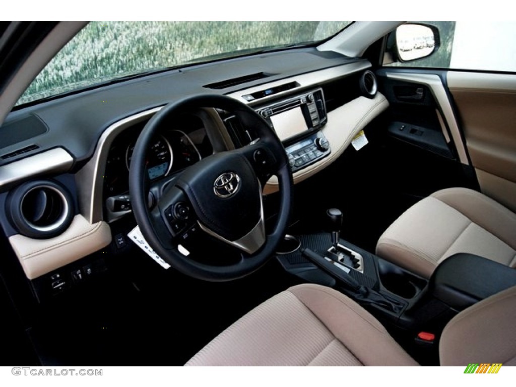 2013 RAV4 XLE AWD - Black / Beige photo #5