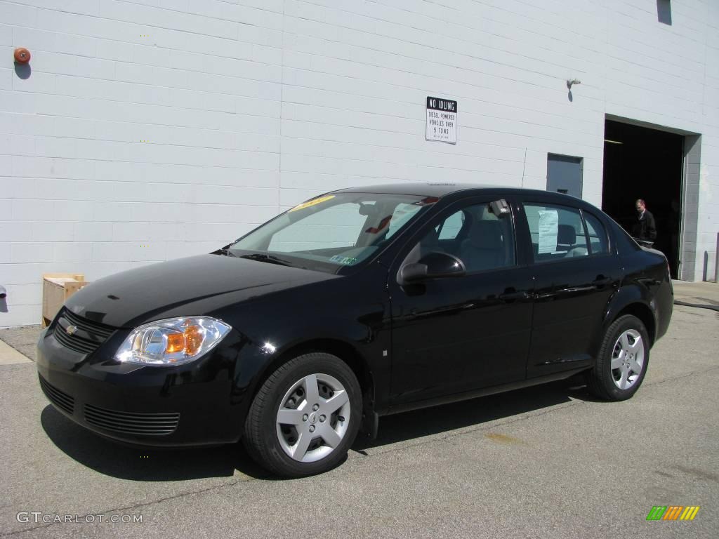 2007 Cobalt LT Sedan - Black / Gray photo #1