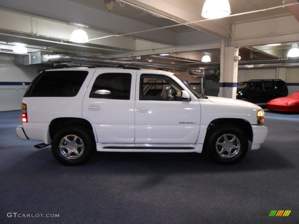 2004 Yukon Denali AWD - Summit White / Stone Gray photo #4