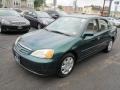 2001 Clover Green Honda Civic EX Sedan  photo #3