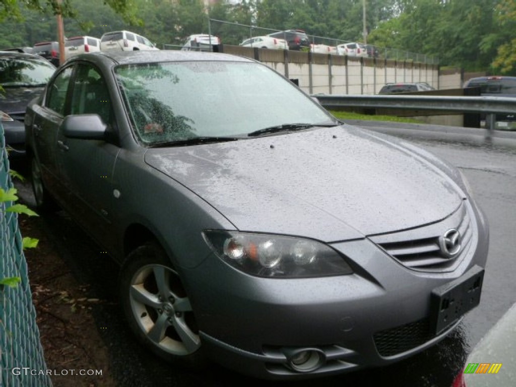 2006 MAZDA3 s Touring Sedan - Titanium Gray Metallic / Black photo #1