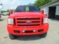 2006 Red Clearcoat Ford F350 Super Duty XLT Crew Cab 4x4 Dually  photo #3