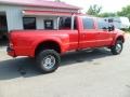2006 Red Clearcoat Ford F350 Super Duty XLT Crew Cab 4x4 Dually  photo #6