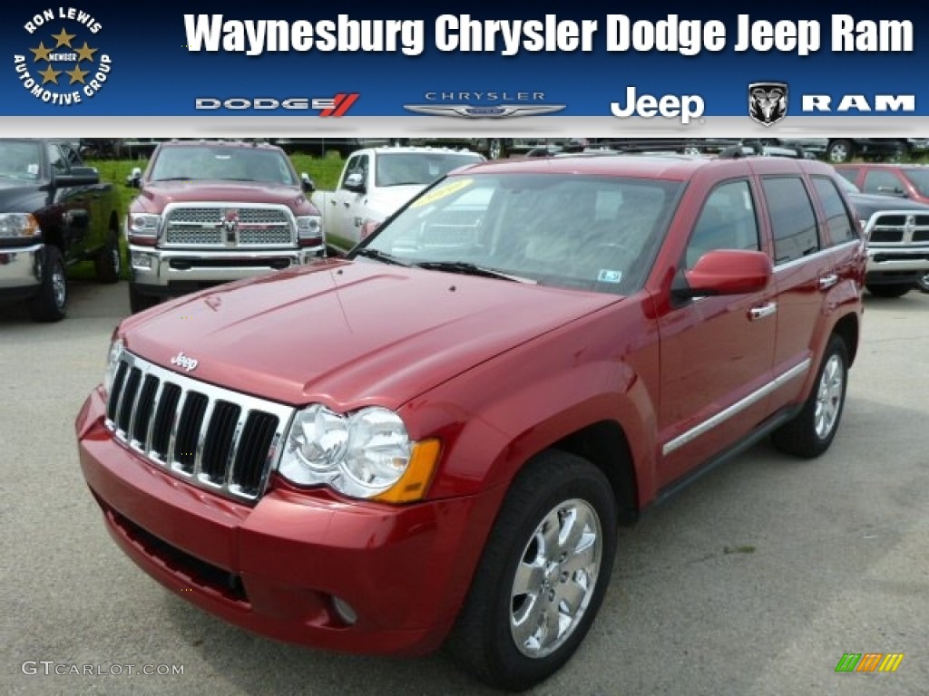 2010 Grand Cherokee Limited 4x4 - Inferno Red Crystal Pearl / Dark Slate Gray/Light Graystone photo #1