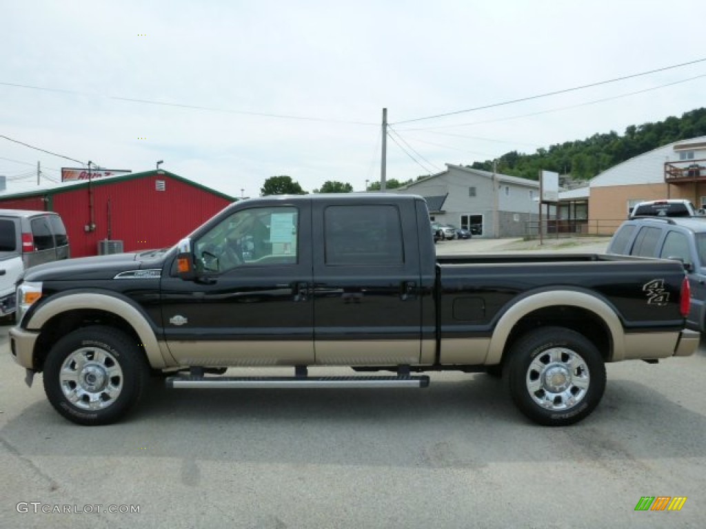 2012 F250 Super Duty King Ranch Crew Cab 4x4 - Black / Chaparral Leather photo #2