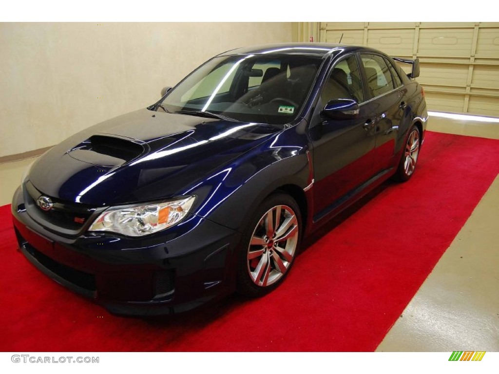 2012 Impreza WRX STi 4 Door - WRX Plasma Blue / STi Black Alcantara/Carbon Black photo #3