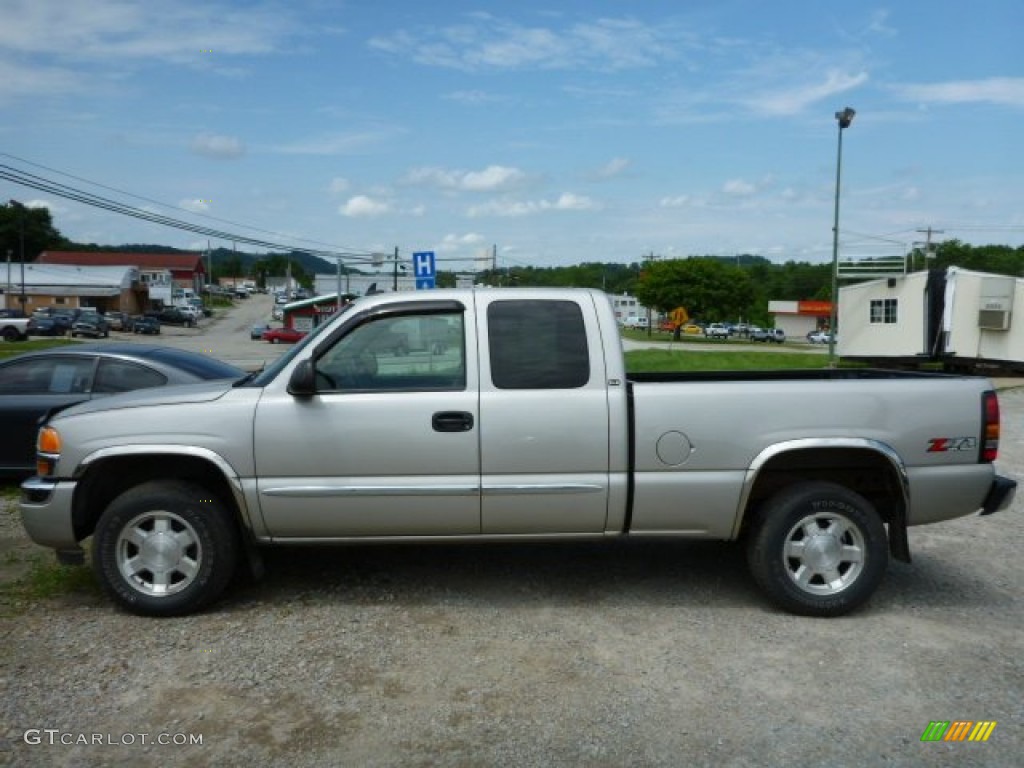 2006 Sierra 1500 SLE Extended Cab 4x4 - Silver Birch Metallic / Dark Pewter photo #2