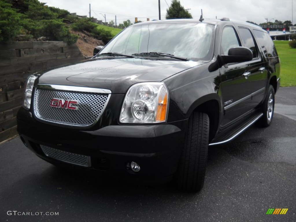 2013 Yukon XL Denali - Onyx Black / Cocoa/Light Cashmere photo #1