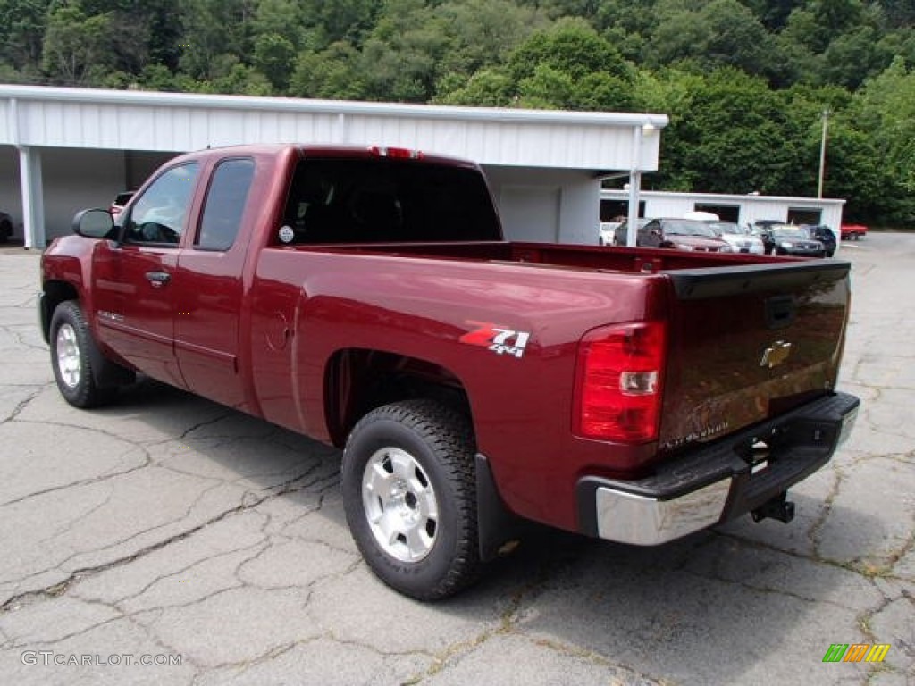 2013 Silverado 1500 LT Extended Cab 4x4 - Deep Ruby Metallic / Ebony photo #6