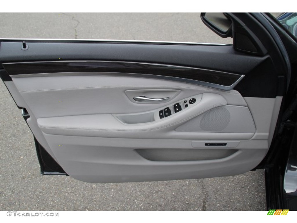 2011 5 Series 535i xDrive Sedan - Dark Graphite Metallic / Everest Gray photo #9