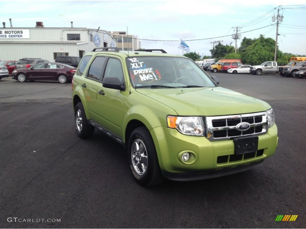Lime Squeeze Metallic 2012 Ford Escape XLT 4WD Exterior Photo #83065608