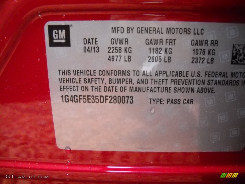 2013 LaCrosse FWD - Crystal Red Tintcoat / Cashmere photo #24
