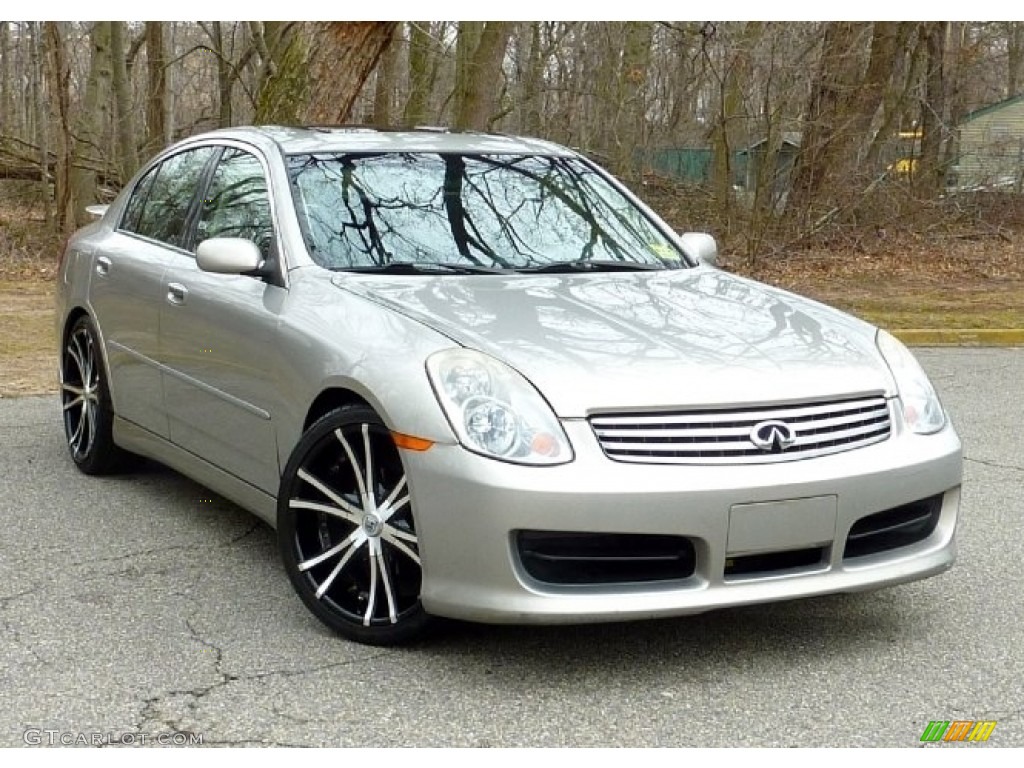 2003 G 35 Sedan - Desert Platinum Metallic / Graphite photo #1