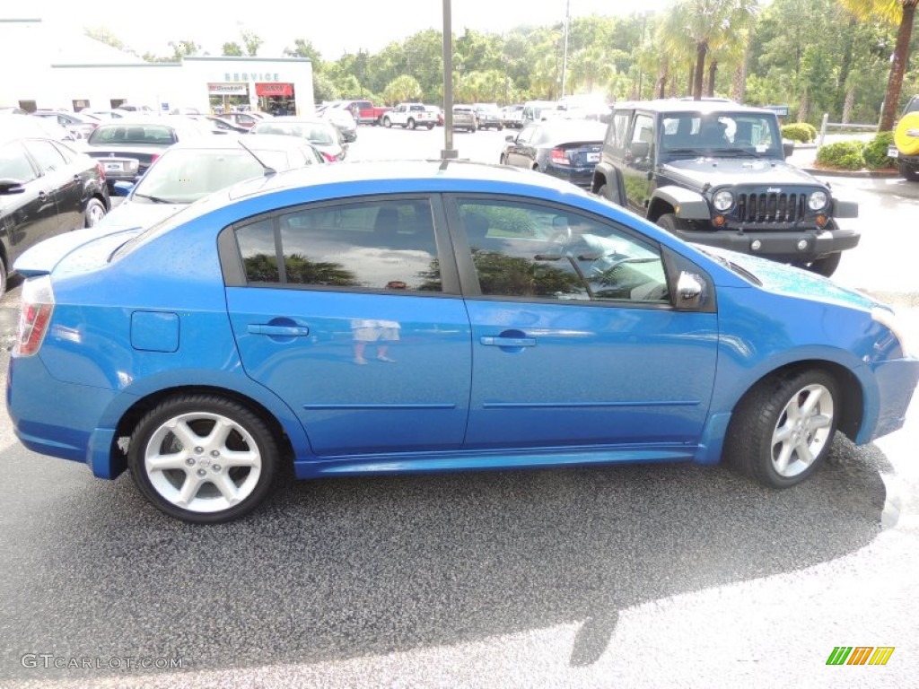 2007 Sentra SE-R Spec V - Sapphire Blue / SE-R Charcoal photo #9