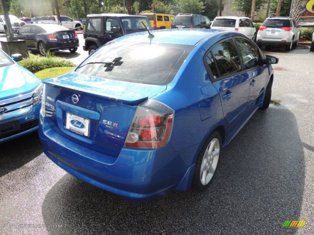 2007 Sentra SE-R Spec V - Sapphire Blue / SE-R Charcoal photo #14