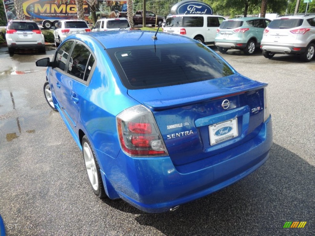 2007 Sentra SE-R Spec V - Sapphire Blue / SE-R Charcoal photo #16