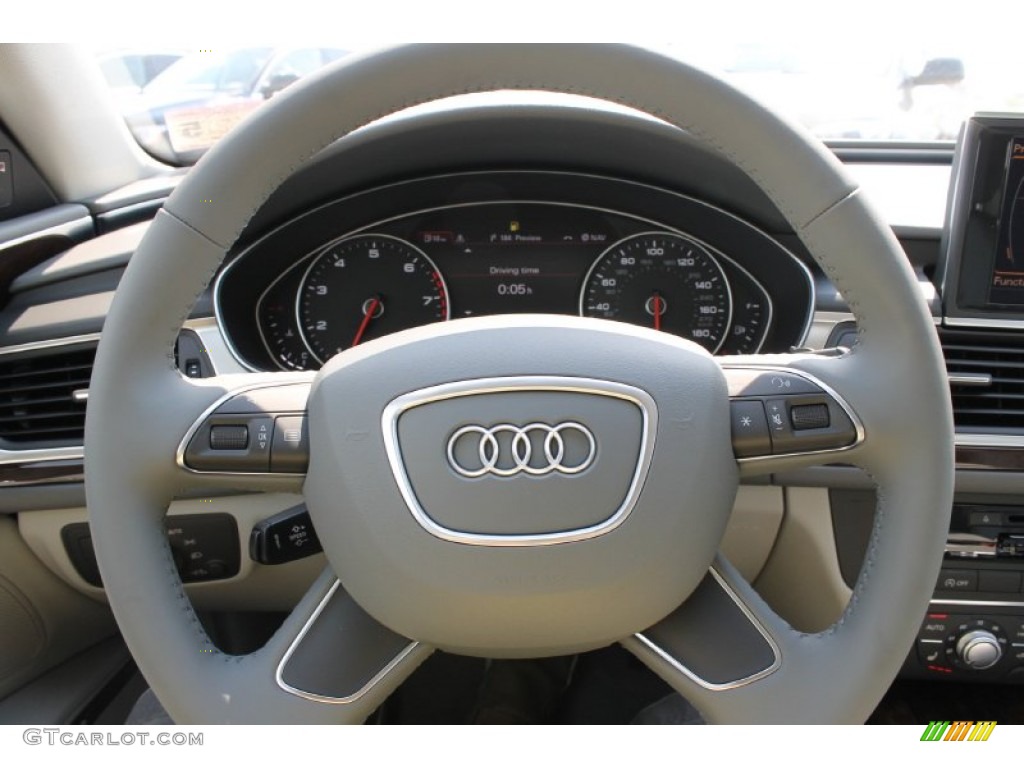 2013 A6 3.0T quattro Sedan - Aviator Blue Metallic / Titanium Gray photo #33