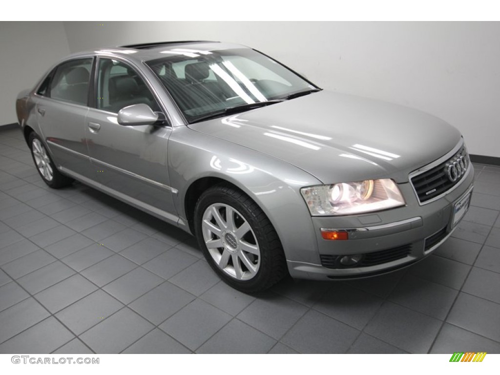 Atlas Grey Metallic 2004 Audi A8 L 4.2 quattro Exterior Photo #83071248