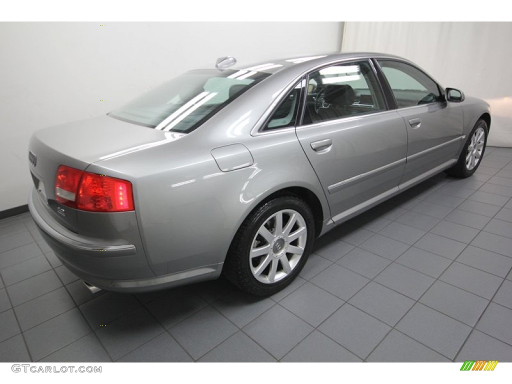2004 A8 L 4.2 quattro - Atlas Grey Metallic / Black photo #11