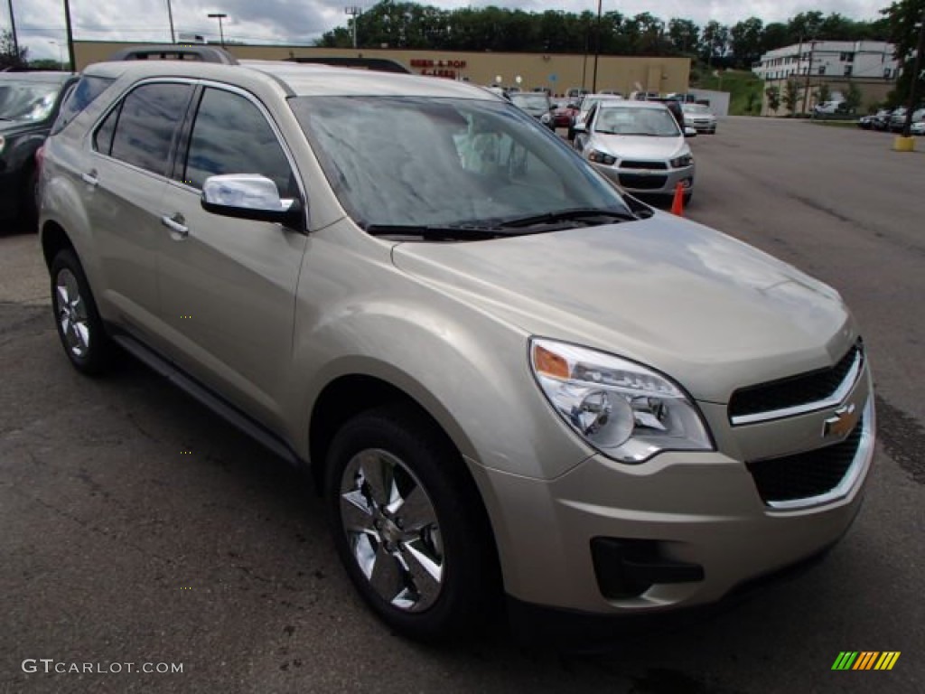 2013 Equinox LT AWD - Champagne Silver Metallic / Jet Black photo #2