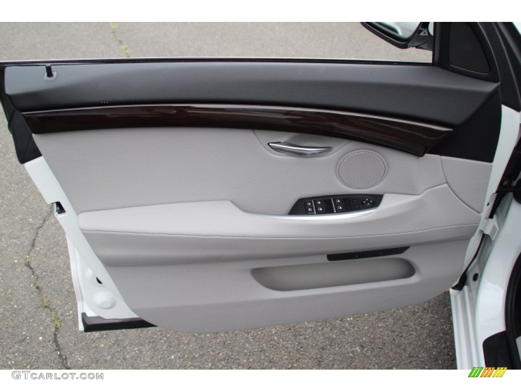 2013 BMW 5 Series 550i Gran Turismo Everest Gray Door Panel Photo #83072444