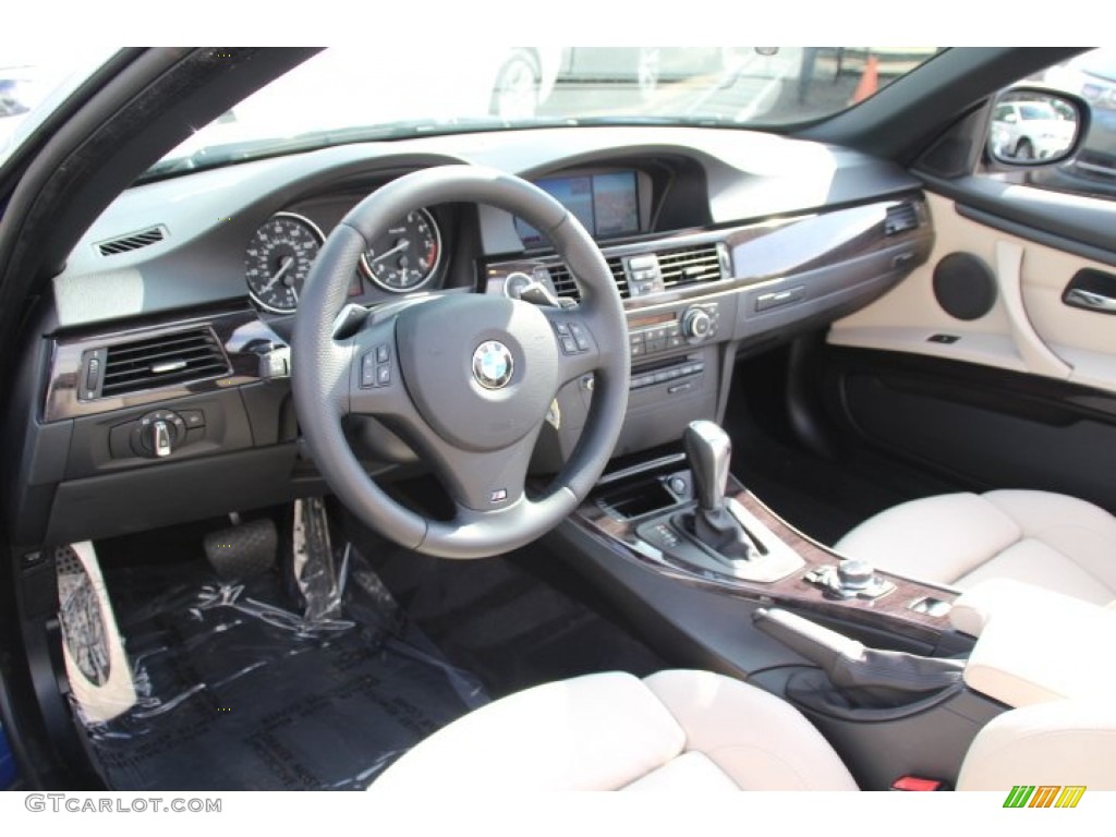 Cream Beige Interior 2013 BMW 3 Series 328i Convertible Photo #83073147