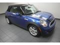 2012 Lightning Blue Metallic Mini Cooper S Convertible  photo #10