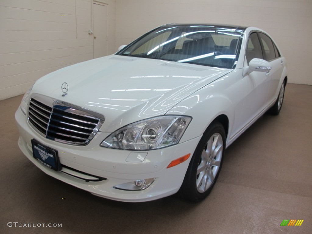 2007 S 550 4Matic Sedan - Arctic White / Grey/Dark Grey photo #4