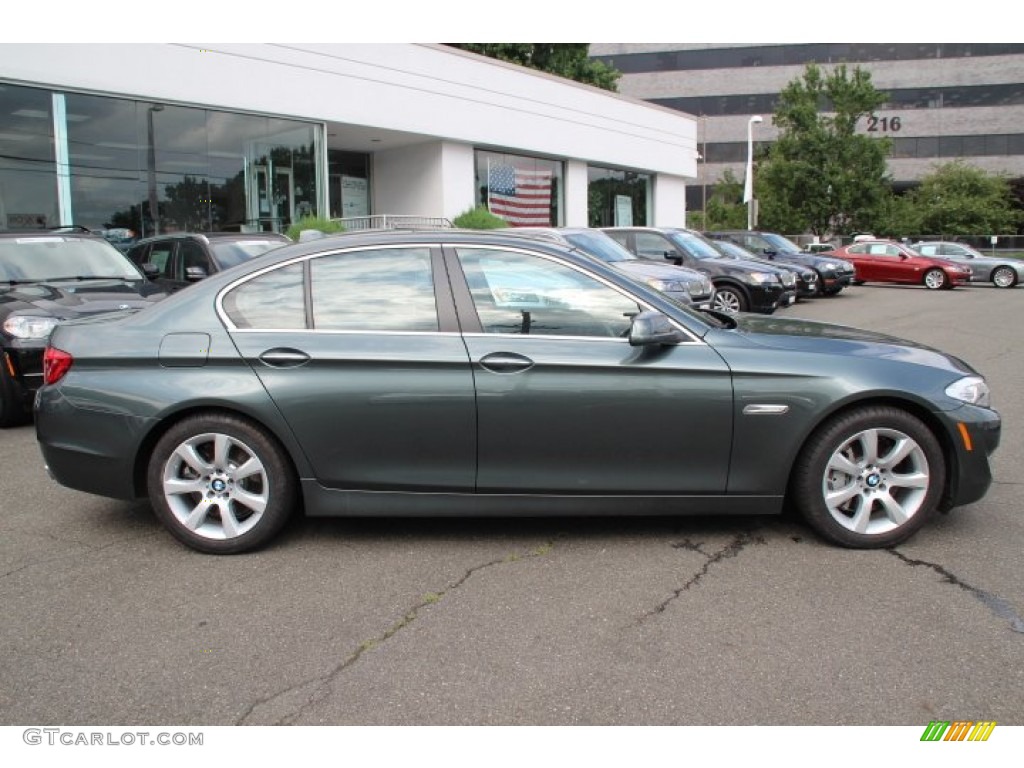 Tasman Green Metallic 2013 BMW 5 Series 550i Sedan Exterior Photo #83074500