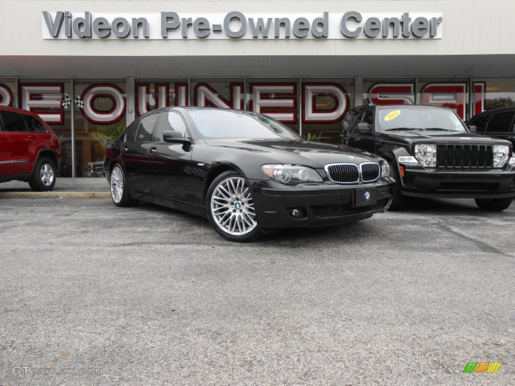 2008 7 Series 750i Sedan - Jet Black / Black photo #1