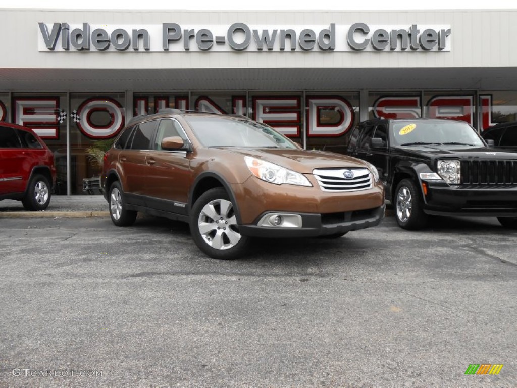 2011 Outback 2.5i Premium Wagon - Caramel Bronze Pearl / Warm Ivory photo #1