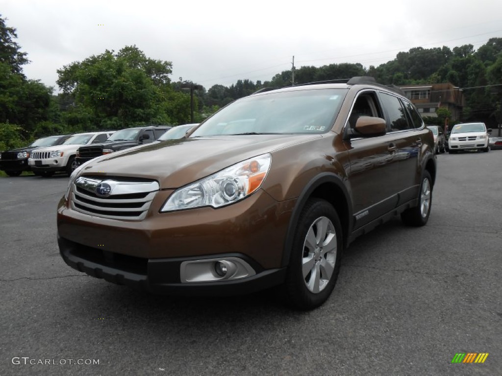 2011 Outback 2.5i Premium Wagon - Caramel Bronze Pearl / Warm Ivory photo #3