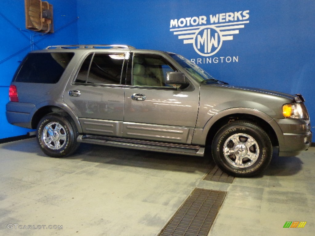 2005 Expedition Limited 4x4 - Dark Shadow Grey Metallic / Medium Parchment photo #8