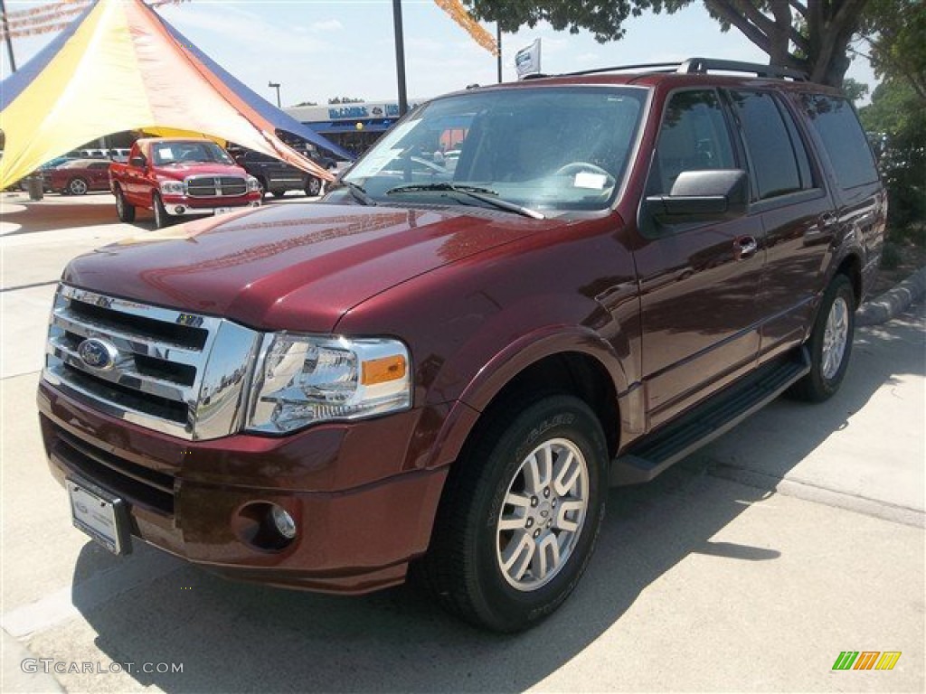 2012 Expedition XLT - Autumn Red Metallic / Stone photo #2