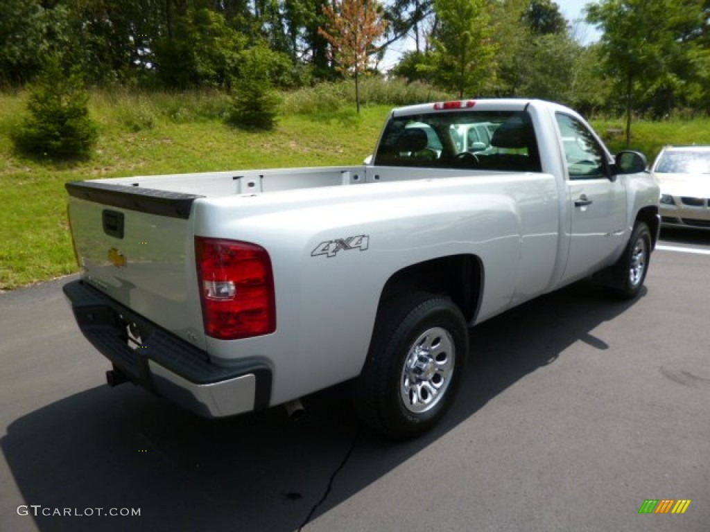 2011 Silverado 1500 LS Regular Cab 4x4 - Sheer Silver Metallic / Dark Titanium photo #7