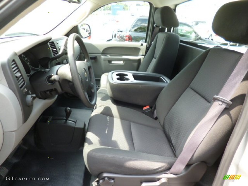 2011 Silverado 1500 LS Regular Cab 4x4 - Sheer Silver Metallic / Dark Titanium photo #14