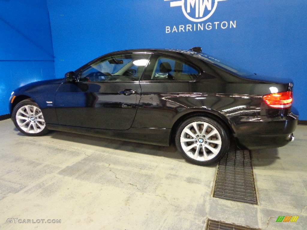 2010 3 Series 335i xDrive Coupe - Black Sapphire Metallic / Black photo #9