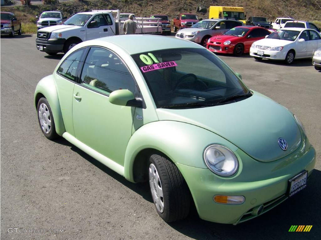 2001 New Beetle GLS Coupe - Cyber Green Metallic / Cream photo #1