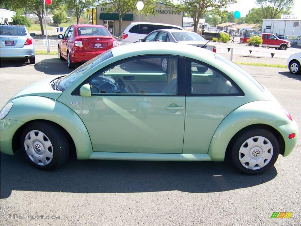 2001 New Beetle GLS Coupe - Cyber Green Metallic / Cream photo #6