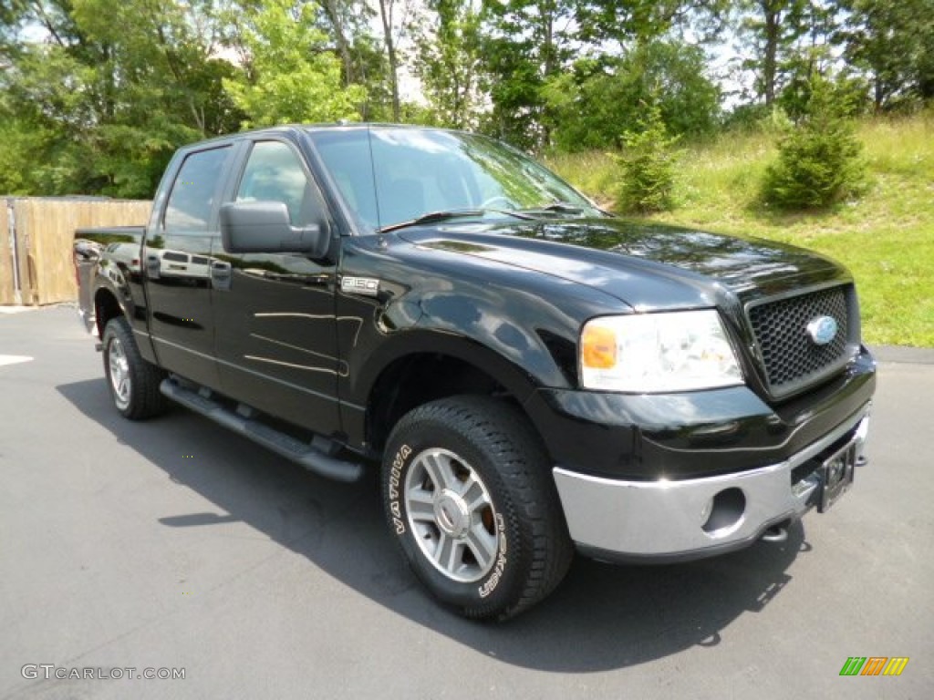 2006 F150 XLT SuperCrew 4x4 - Black / Medium/Dark Flint photo #1