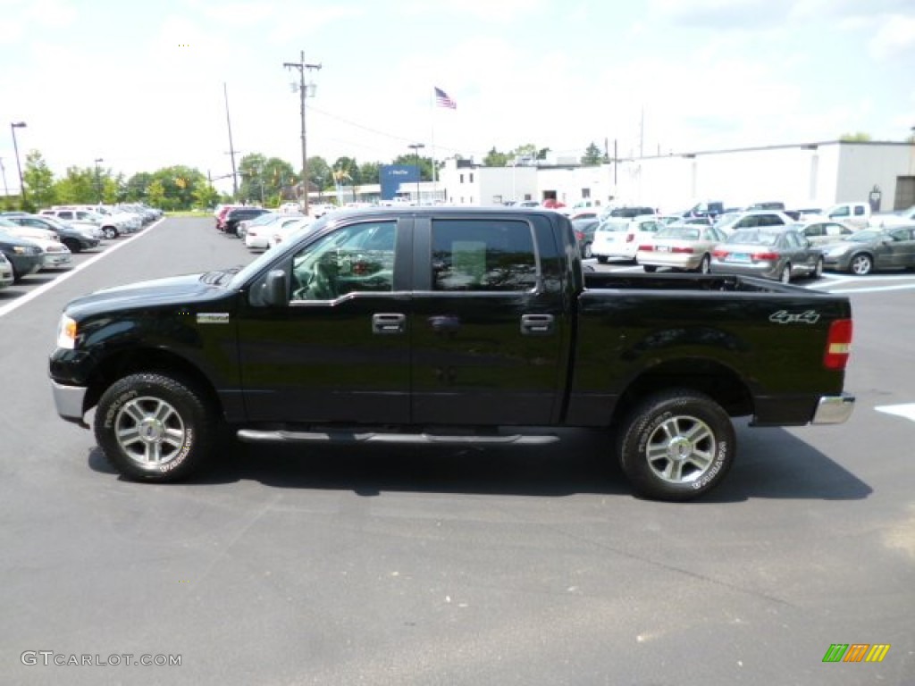2006 F150 XLT SuperCrew 4x4 - Black / Medium/Dark Flint photo #4
