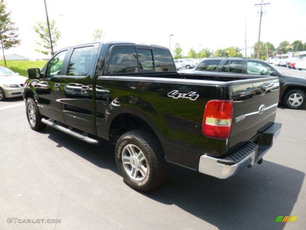 2006 F150 XLT SuperCrew 4x4 - Black / Medium/Dark Flint photo #5
